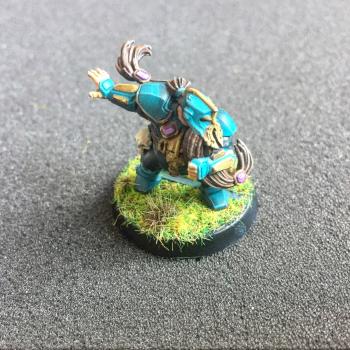 Blood Bowl Dwarf by halmaril