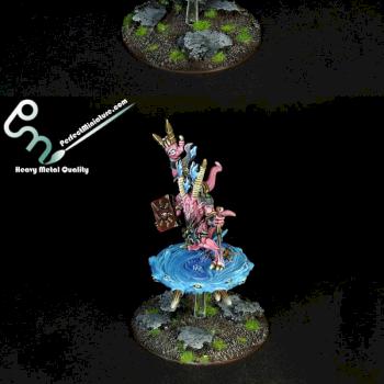Daemons of Tzeentch Herald of Tzeentch on Disc by perfectminiaturecom