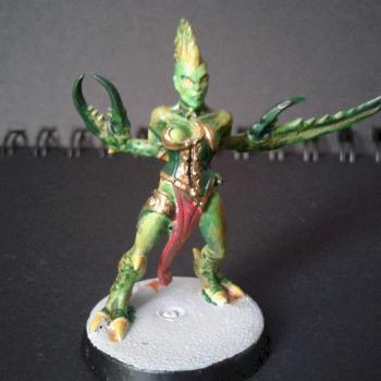 Green demoness of Slaanesh by AlexA_Hasegawa