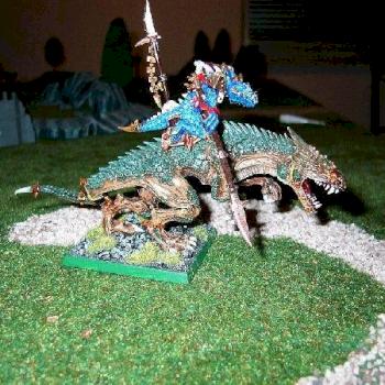 Krog-Gar auf Carnosaurus by Ziemi
