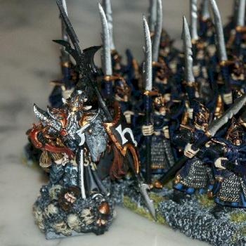 Lanciers elfes noirs 6 + noble by AnomanderRake