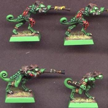 New Lizardmen Chameleon Skinks by kc11