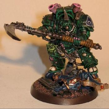 Typhus Herald of Nurgle by chapter commander