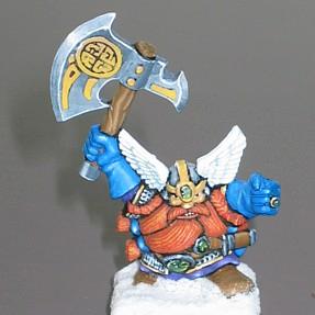 plastic dwarven warrior by Sjakkie