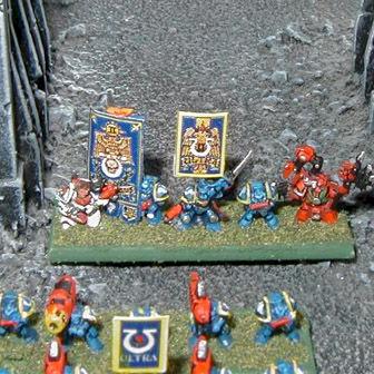 Epic Scale Space Marine Command by saleo