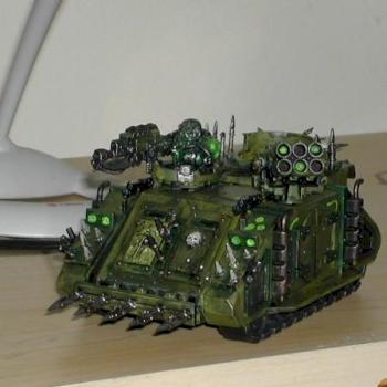 Nurgle Rhino by DenkiGroove