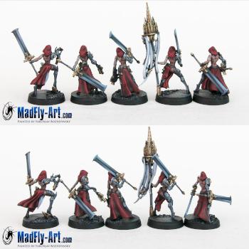 Blade Maidens Command Group by MadFlyArtStudio