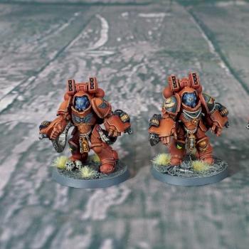 Blood Angels Primaris Aggressors by barjed