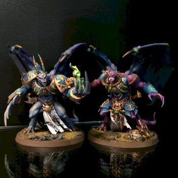 Tzeench Daemon Princes (with conversion) by rastapaint