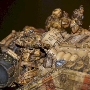 Leman Russ conversion - WIP - mounted infantry by disturbing_presence