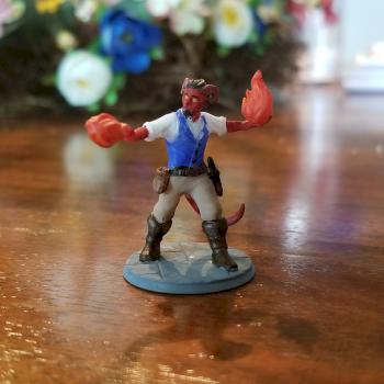 Lucius- Tiefling Draconic Bloodline Sorcerer by xGninjax