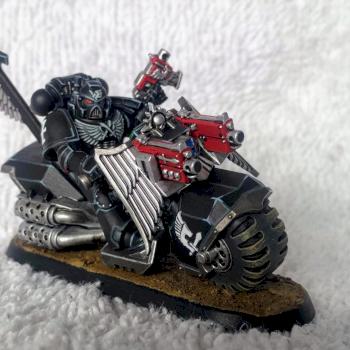Dark Angels Ravenwing Biker by SouthernGrey