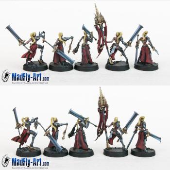 Blade Maidens Command Group by MadFlyArtStudio