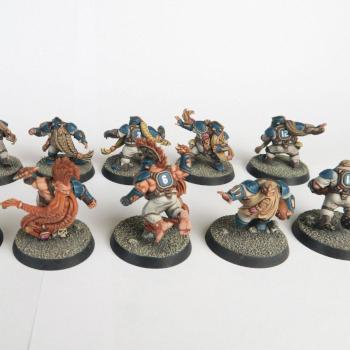 Blood Bowl Dwarf Team by Gorstag