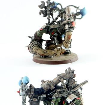 Orks Big Mek with Shokk Attack Gun by belgun