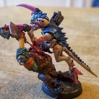 Tyranid Hormagaunt Dueling Orc by digitaldryad