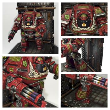 Word Bearers Contemptor Dreadnought by Rene Johansen