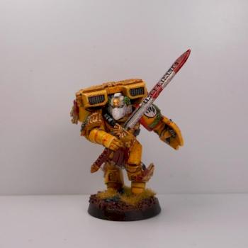 :iconmrmaax: Imperial Fists Captain with Jump pack by MaaX