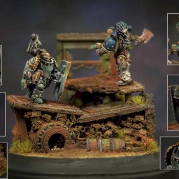 Diorama Duel Iron Hands vs World Eaters by terapevt