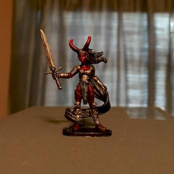Atonement, Female Tiefling Paladin by AnotherEternity