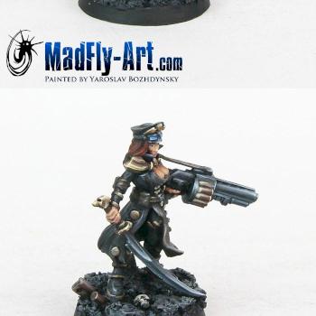 Female Commissar with Grenade Launcher by MadFlyArtStudio