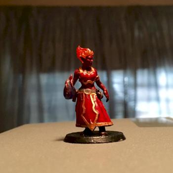 Adara, Fire Genasi Sorceress by AnotherEternity
