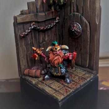 'He's behind you' diorama by Mckennasminiatures