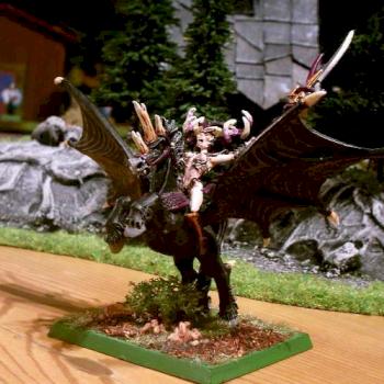 Moriathi auf schwarzen Pegasus by Assurthaan