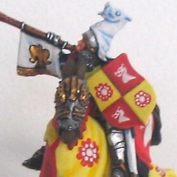 Bretonnian knight musician by Godefroy