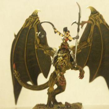 Manticore elfe noire by AnomanderRake