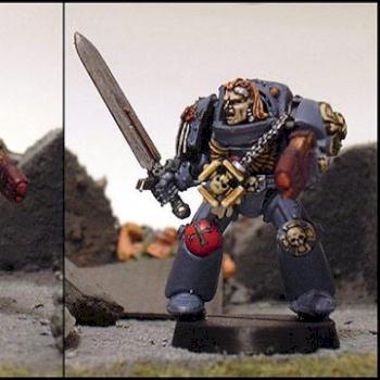 Space Wolf Terminor Captain by Helwinter