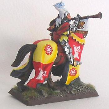 Bretonnian knight musician by Godefroy