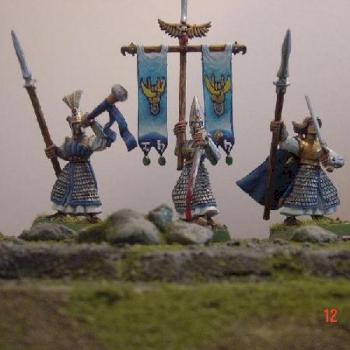 High elf  - Spearmen Command by fairwater