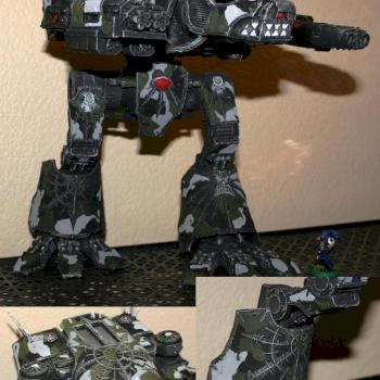 Chaos Warhound Titan by superflyrolla