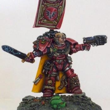 B&C Golden Bolter Entry: Blood Angels Captain Gaius by pig of sparta