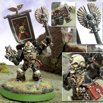 Brother Aleksander, Chaplain of the Dark Angels 3rd company by Enzomadcap