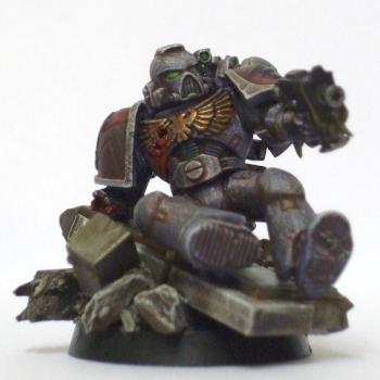 Wounded Space Wolf by pig of sparta