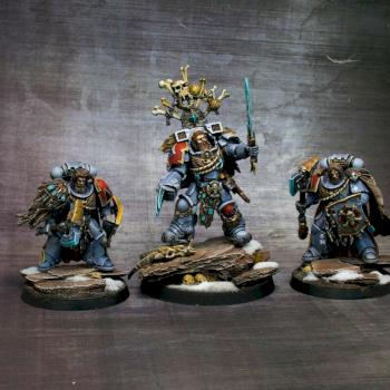 Space Wolves Lord and bodyguards by Piriney
