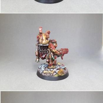 Plague of Nurgle, Cult leader Painted by Kaleb Daark