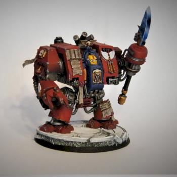 Blood Angels Librarian Dreadnought by Chesterfield