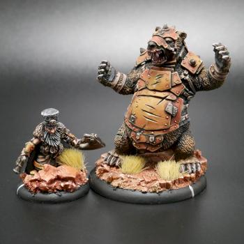 Hordes Painted Minions Solo Brun Cragback & Lug by w013ejb
