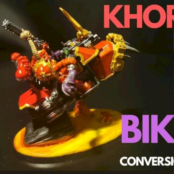 miniature conversion chaos khorne bike by 655 painting