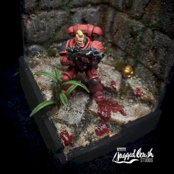 Blood Angel Diorama by Jaggedbrushstudios
