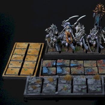 Warhammer Dark Elves Dark Elf Corsairs + magnetized bases by Maranith