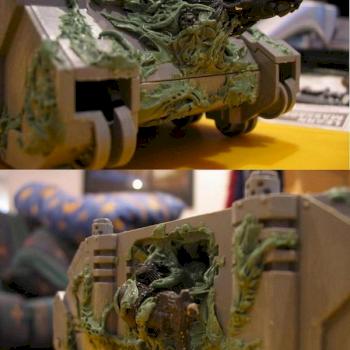Nurgle Rhino - Green Stuff 1st Attempt by Betsy 01