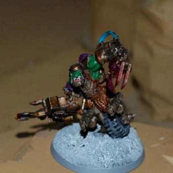 40k Speed Freek Custom Bike Warboss by zombiechow84