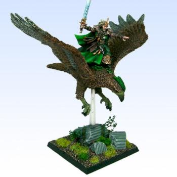 Wood elf Lord on Eagle by Brokenblade