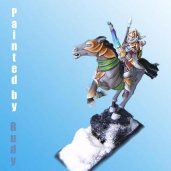 Wood Elf on Elven Steed Painted by Rudy by yahooart