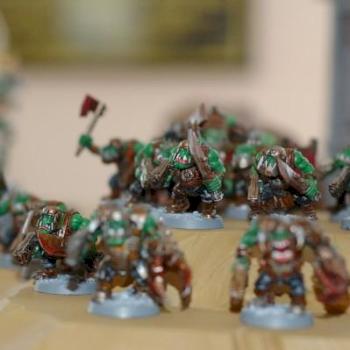 40k Speed Freek Boyz on the charge by zombiechow84