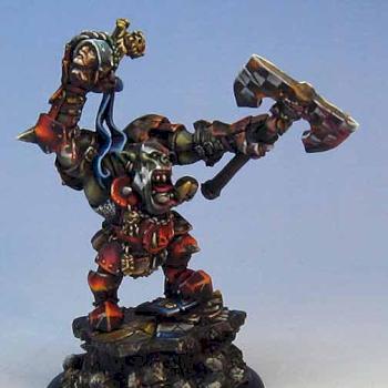Grimgore Ironhand on Sculpted base by Wappellious